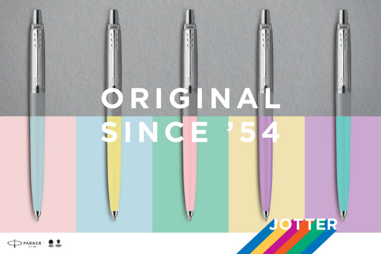 Взгляд на будущее: шариковые ручки Parker Jotter Originals 54 в пластиковом корпусе ярких цветов