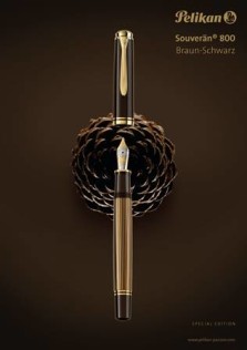 Элегантная и изящная: новая серия пишущих инструментов Pelikan Souveran 800 Brown-Black